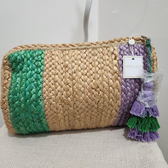 Shiraleah Handbags - Jute zip bag
